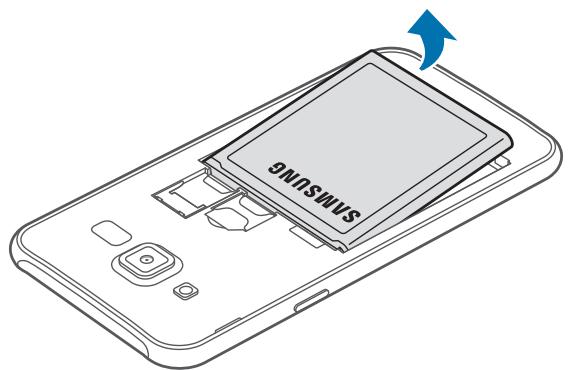 SAMSUNG GALAXY J5 - Insérez la batterie en alignant correctement ses bornes avec celles de l'appareil. - 3