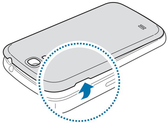 SAMSUNG GALAXY S4 MINI GT-I9195 - Installer la carte SIM ou USIM et la batterie - 2