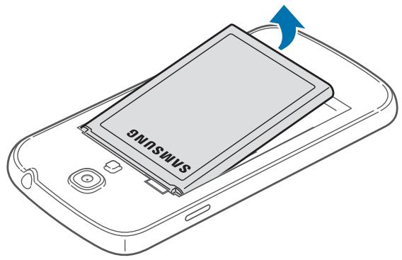 SAMSUNG GALAXY S4 MINI GT-I9195 - Retirer la carte SIM ou USIM et la batterie - 1
