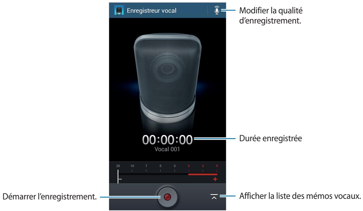 SAMSUNG GALAXY S4 MINI GT-I9195 - Enregistrer des mémos vocaux - 1