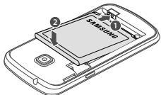 SAMSUNG GALAXY TREND LITE 4 POUCES, 4 GO - GT-S7390G - Installer la carte SIM ou USIM et la batterie - 4