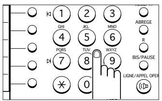 SAMSUNG SF-110T - Mémorisation d'un numéro abrégé - 3