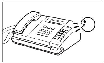 SAMSUNG SF-110T - Enregistrement d'une annonce en mode tel/fax - 4