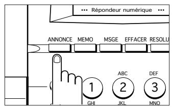 SAMSUNG SF-110T - Contrôle de l'annonce en mode rep/fax - 1