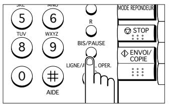 SAMSUNG SF-110T - Insertion d'une pause dans un numéro à retenir - 1