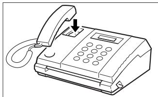 SAMSUNG SF-110T - Réponse à un appel opérateur - 2