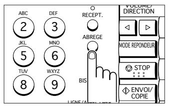 SAMSUNG SF-110T - Mémorisation d'un numéro abrégé - 1