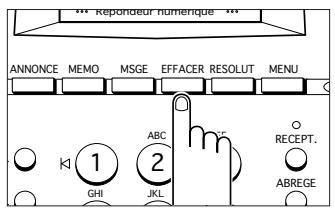 SAMSUNG SF-110T - Effacement d'un message spécifique - 1