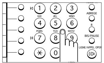 SAMSUNG SF-110T - Mémorisation d'un numéro abrégé - 5