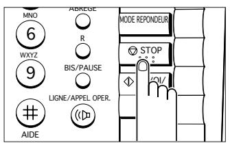 SAMSUNG SF-110T - Enregistrement d'une annonce en mode tel/fax - 5