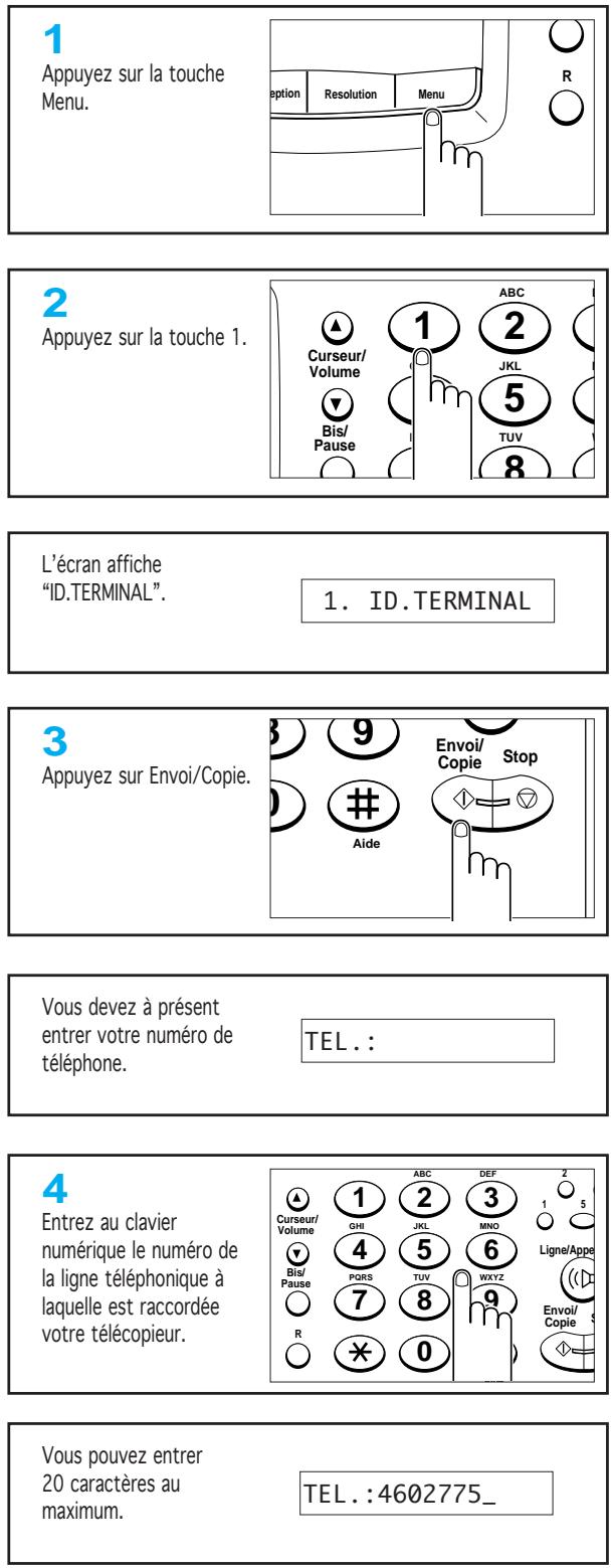 SAMSUNG SF-150 - ▶ Identification du terminal (vos nom et numéro) - 1