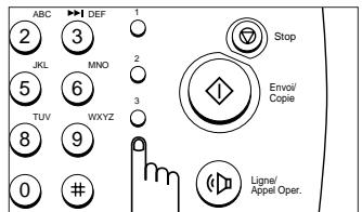 SAMSUNG SF-3000TI - Enregistrement d'un numéro pour une numérotation par touche d'accès direct - 1