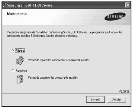 SAMSUNG SF-370 - Réinstallation du logiciel - 1