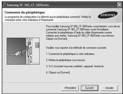 SAMSUNG SF-370 - Réinstallation du logiciel - 2