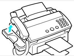 SAMSUNG SF-4000 - Envoi d'une télécopie après une communication téléphonique - 1