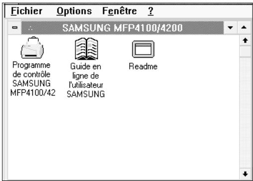 SAMSUNG SF-4000 - LANCEMENT DU LOGICIEL A PARTIR DE WINDOWS - 1