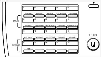 SAMSUNG SF-4000 - Enregistrement de numéros d'accès direct ou de numéros abrégés pour le groupe de diffusion - 4