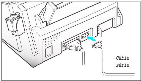 SAMSUNG SF-4000 - CONNEXION DU CÂBLE PARALLÈLE DE L'IMPRIMANTE (SF 4100 et SF 4200) - 3
