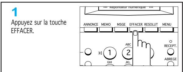 SAMSUNG SF-110T - Effacement des anciens messages - 1