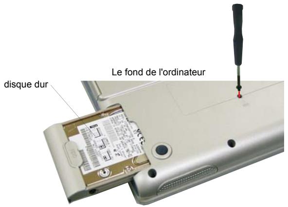 SAMSUNG NV25NH0S1P - Pour-retirer le disque dur de l'ordinateur : - 1