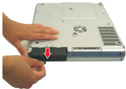 SAMSUNG NV25NH0S1P - Retrait et installation d'une batterie - 2