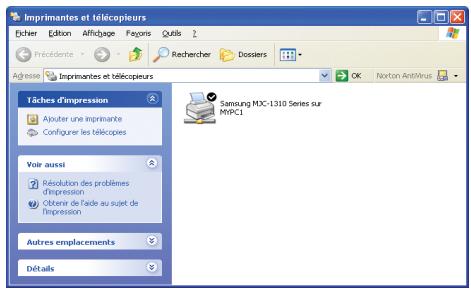 SAMSUNG NX15TPHGVQ - Etape 2. Ajout et utilisation d'une imprimante partagée. - 2