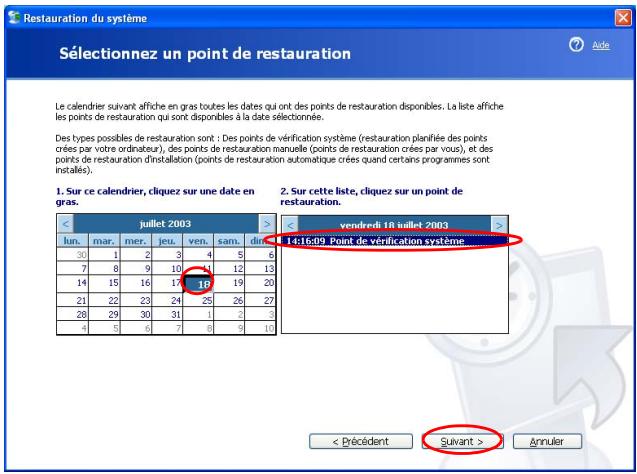 SAMSUNG NX15TPHGVQ - Revenir à un point de restauration antérieur - 2
