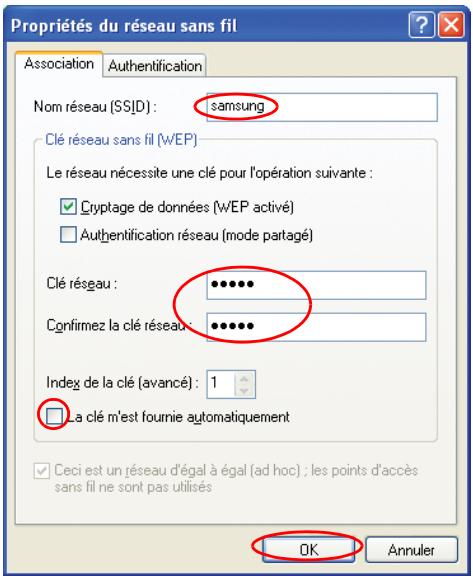SAMSUNG NX30PRT000 - Etape 1. Paramétrage d'un réseau entre ordinateurs - 3