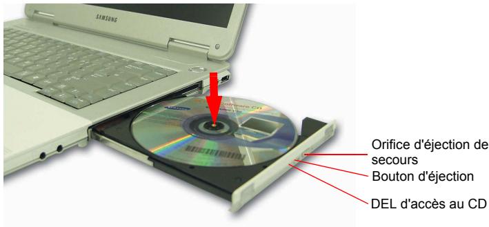 SAMSUNG NX30PRT000 - Pour insérer un CD - 1