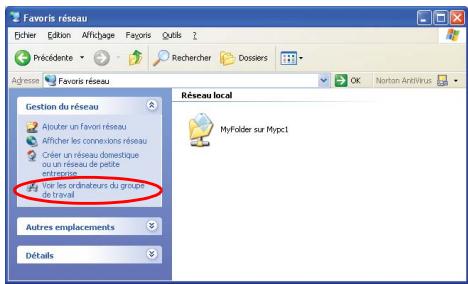 SAMSUNG NX30PRT000 - Etape 2. Utilisation des fichiers ou dossiers partages. - 1