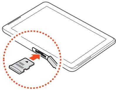 SAMSUNG GALAXY TAB 2 10.1 GT-P5110 - Insérer une carte mémoire (en option) - 3