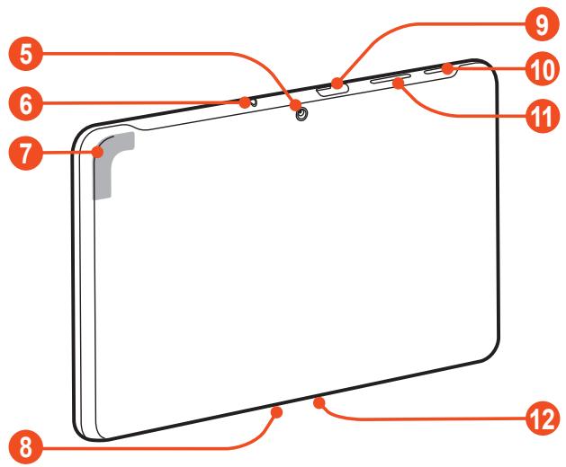 SAMSUNG GALAXY TAB 2 10.1 GT-P5110 - >Face arriere - 1