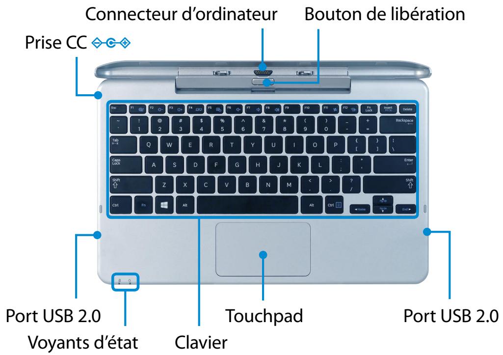 SAMSUNG ATIV SMART PC XE500T1C-A01 - Utilisation de la station d'accueil pour clavier (en option) - 2