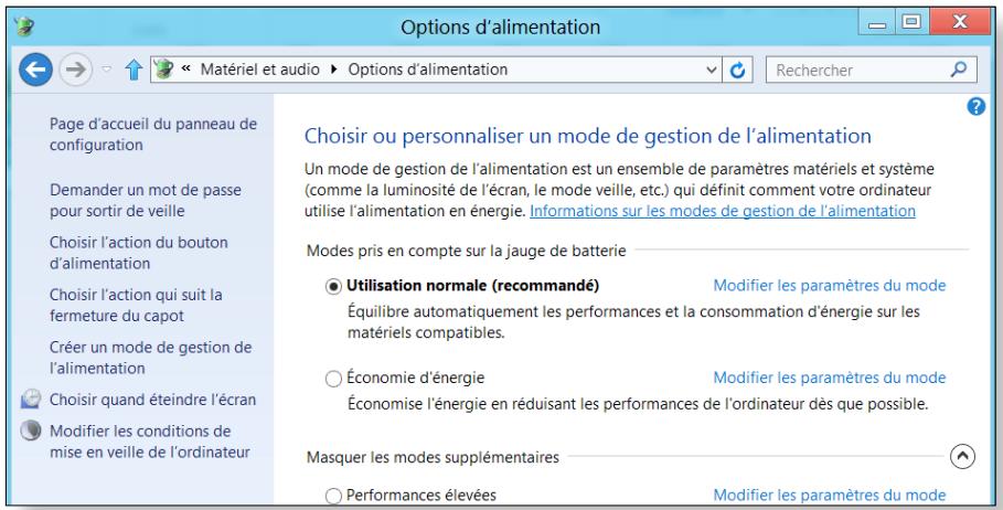 SAMSUNG ATIV SMART PC XE500T1C-A01 - Utilisation du programme de gestion de l'alimentation - 1