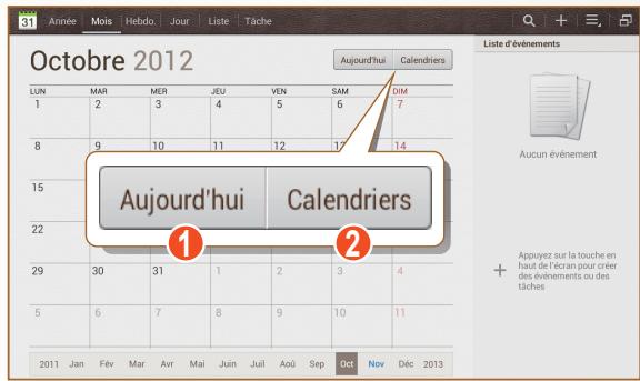 SAMSUNG GALAXY NOTE 10.1 - Utiliser le S Calendrier - 1