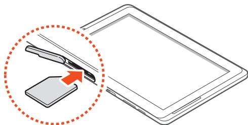 SAMSUNG GALAXY NOTE 10.1 - Installer la carte SIM ou USIM - 1