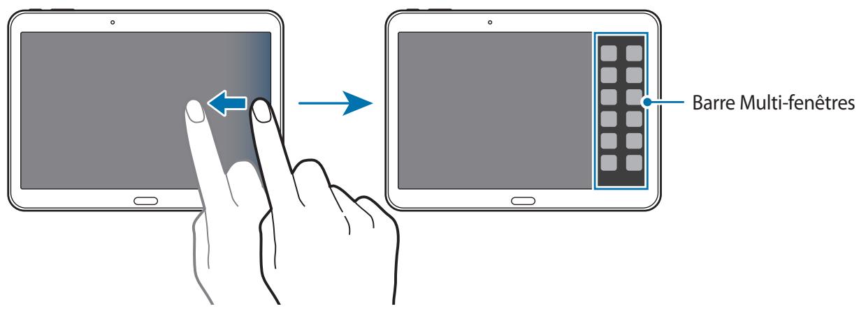 SAMSUNG GALAXY TAB 4 10.1 SM-T530 - Démarrer des applications dans un écran partagé Fenêtres multiples - 1