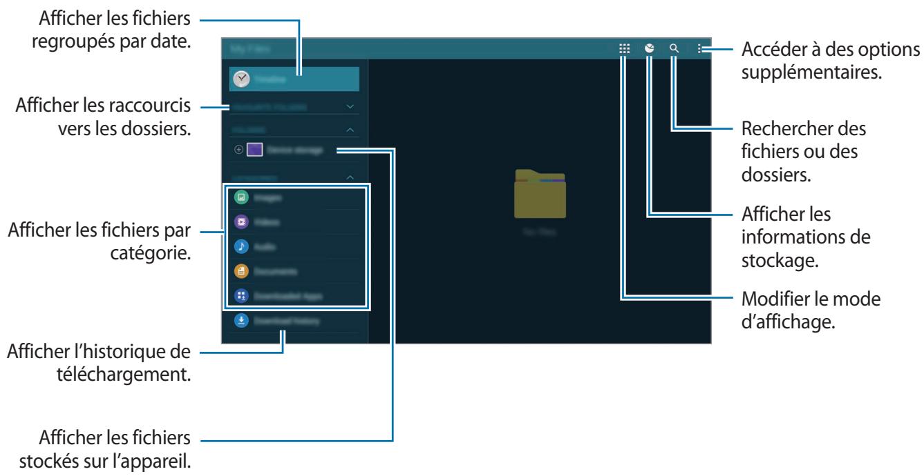 SAMSUNG GALAXY TAB S 10.5 SM-T800 - À propos de Mes fichiers - 1