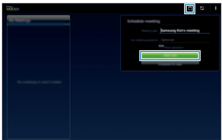 SAMSUNG GALAXY TAB S 10.5 SM-T800 - Créer une session de réunion - 2