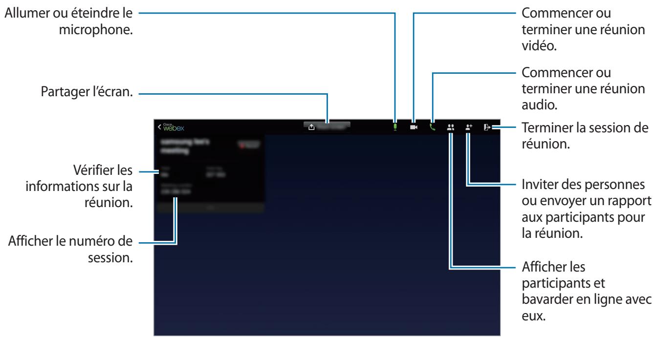 SAMSUNG GALAXY TAB S 10.5 SM-T800 - Créer une session de réunion - 3