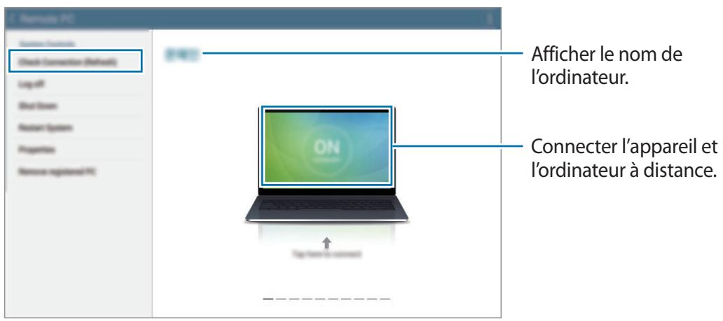 SAMSUNG GALAXY TAB S 10.5 SM-T800 - Connector l'appareil et un ordinateur à distance. - 1