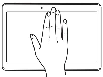 SAMSUNG GALAXY TAB S 10.5 SM-T800 - Couvrir écran avec main - 1