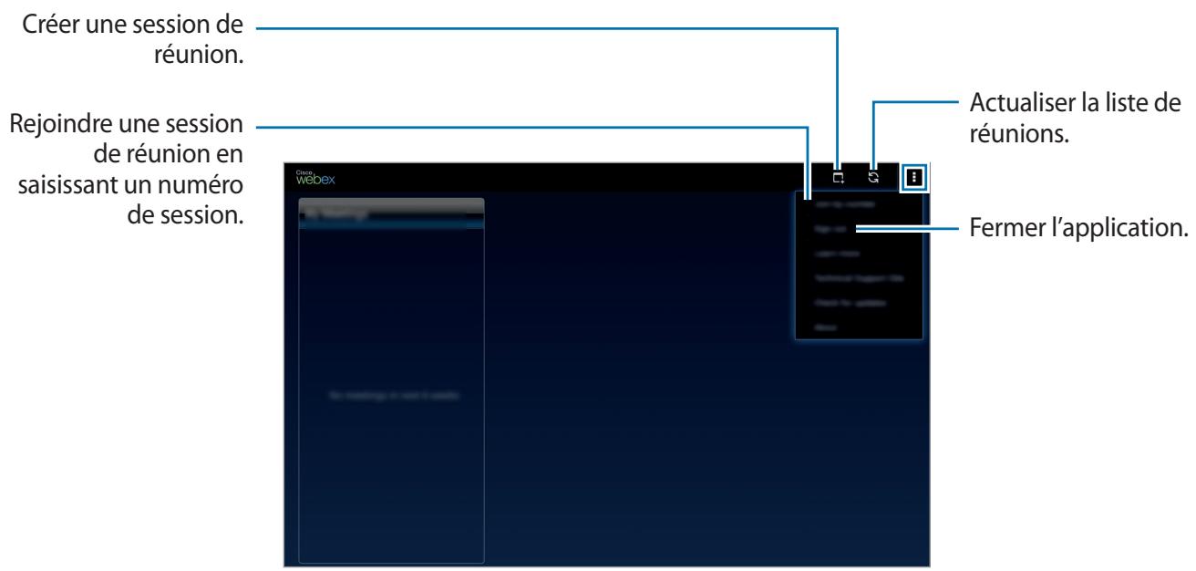 SAMSUNG GALAXY TAB S 10.5 SM-T800 - Créer une session de réunion - 1