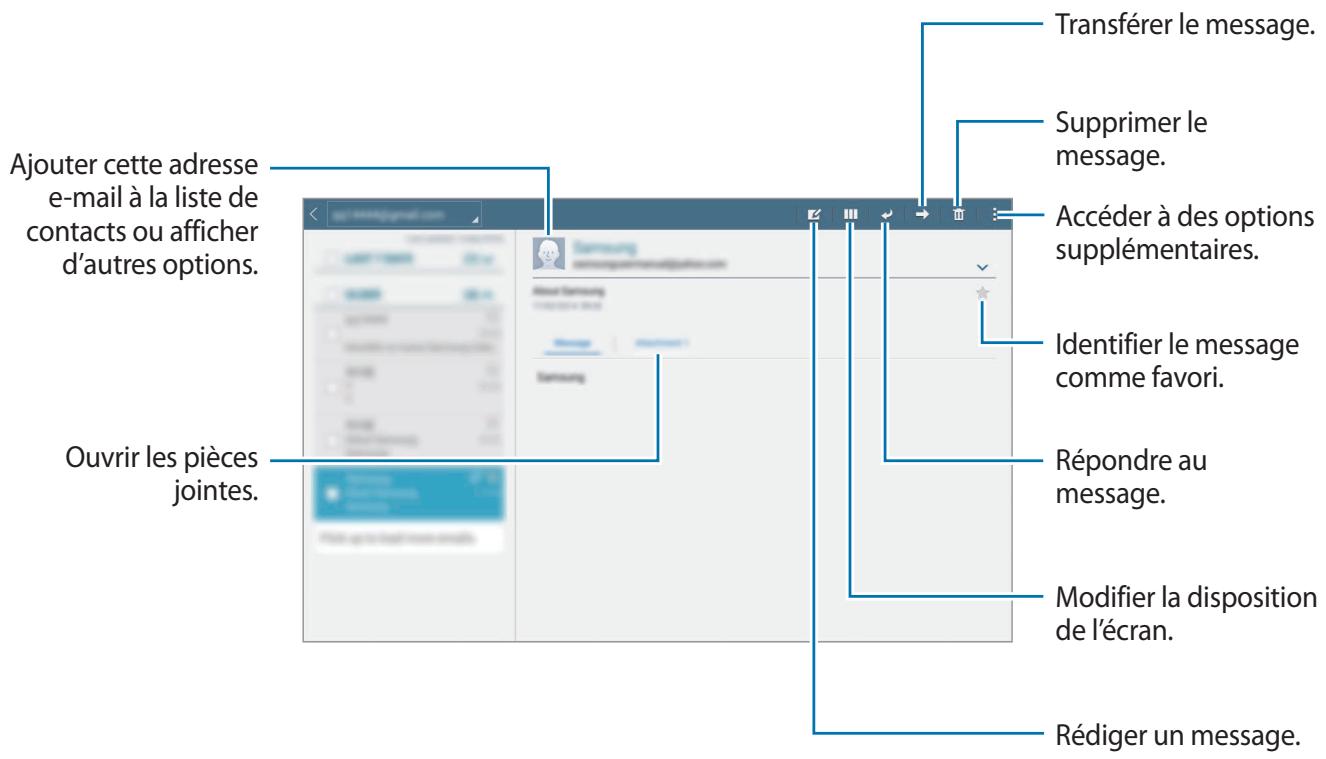 SAMSUNG GALAXY TAB S 10.5 SM-T800 - Lire des messages - 1