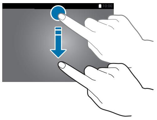 SAMSUNG GALAXY TAB S 10.5 SM-T800 - Utiliser le volet des notifications - 1