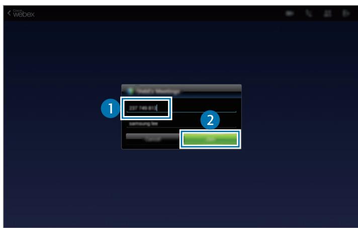 SAMSUNG GALAXY TAB S 10.5 SM-T800 - Rejoindre une réunion par numéro de session - 2