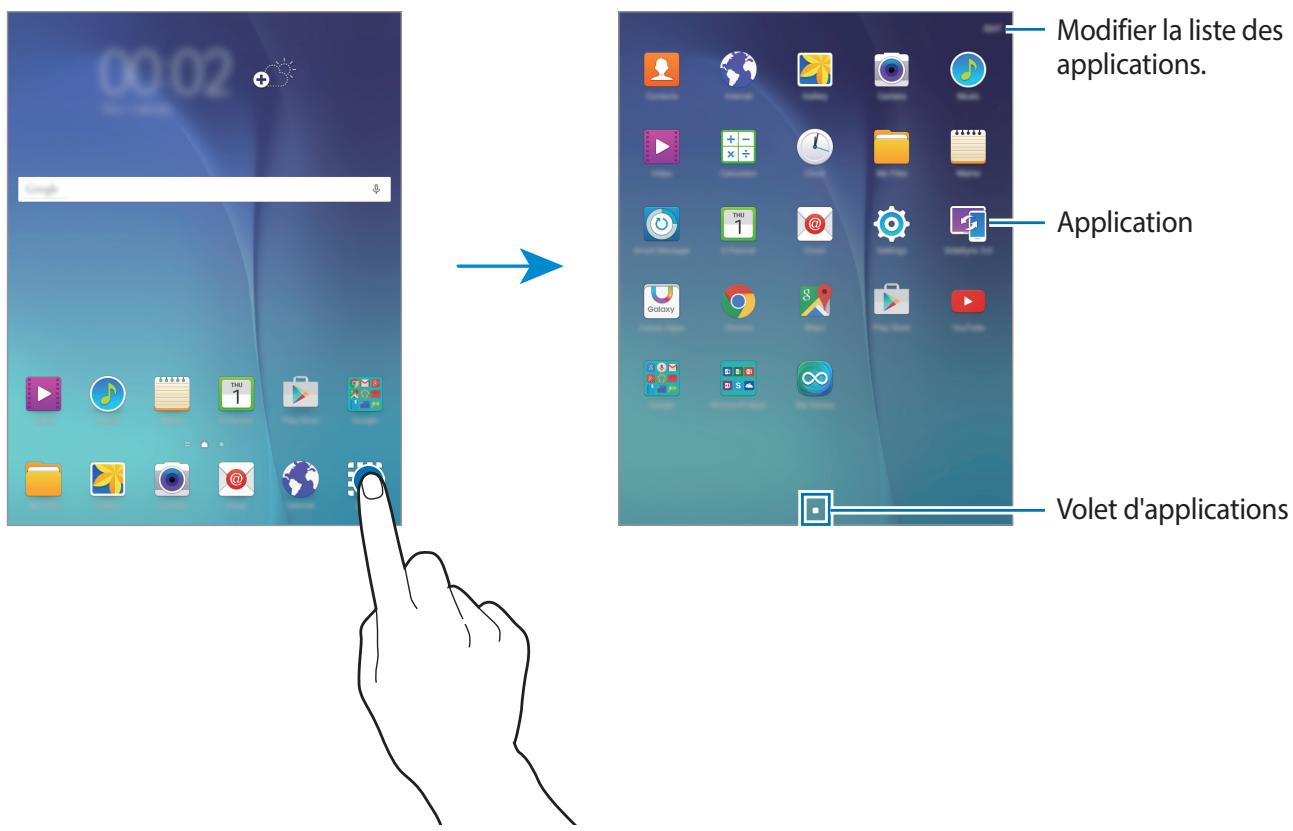 SAMSUNG GALAXY TAB A 9.7 SM-T550 - Liste des applications - 1