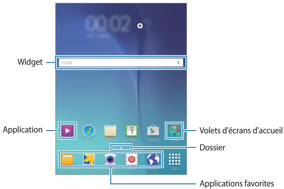 SAMSUNG GALAXY TAB A 9.7 SM-T550 - Écran d'accueil - 1