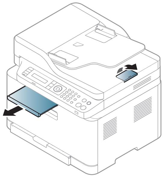 SAMSUNG XPRESS SL-C460FW - Utilisation du support de sortie papier - 2