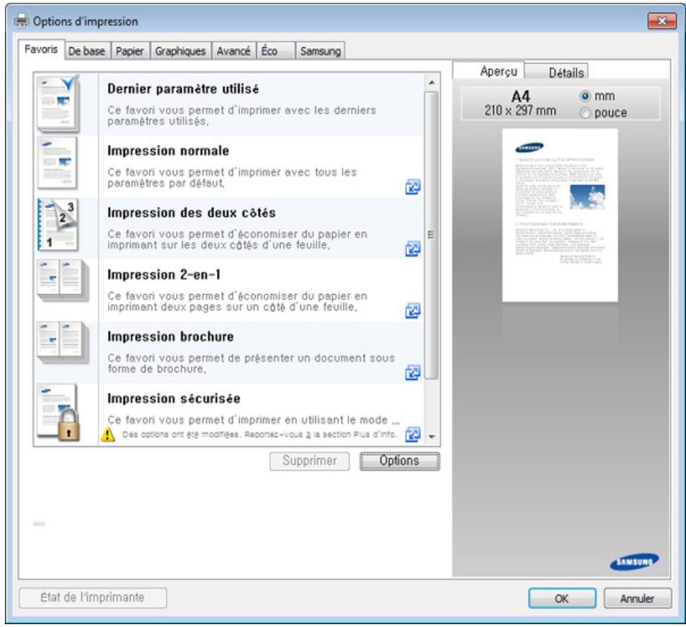 SAMSUNG XPRESS SL-C460W - Cliquez sur Propriétés ou Préférences. - 1